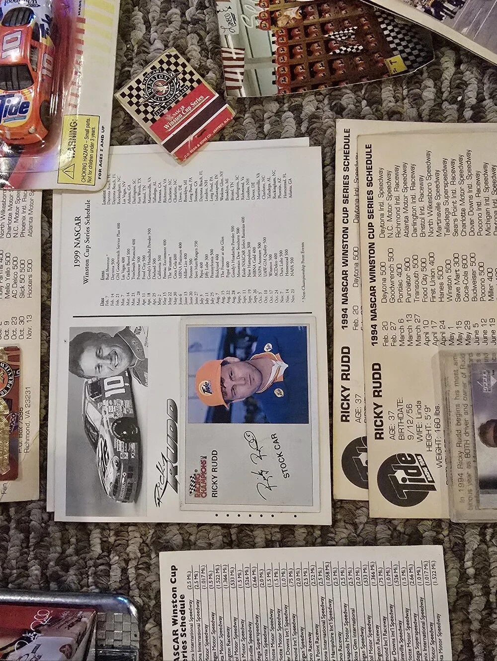 NASCAR Bobblehead - Black & Red Racing Suit Entire Lot Included